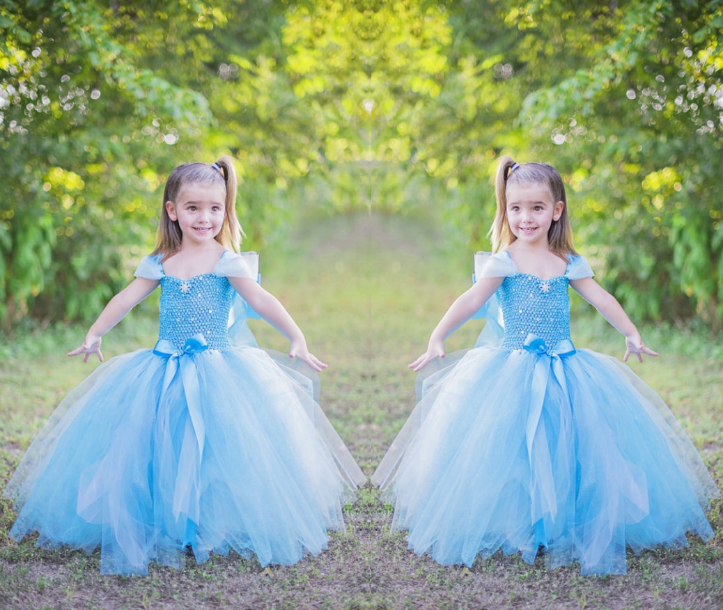 F68010 Frozen children princess dress